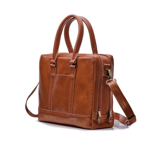 Men's leather shoulder laptop bag SL02 ABERDEEN