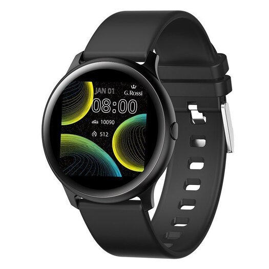 Išmanusis laikrodis SMARTWATCH G. Rossi SW010-11 black/black (zg312k)