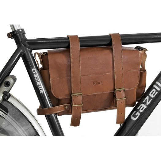 Genuine leather bicycle bag Assen SR02