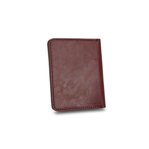 Slim leather men's wallet with coin holder SOLIER SW15 SLIM BROWN