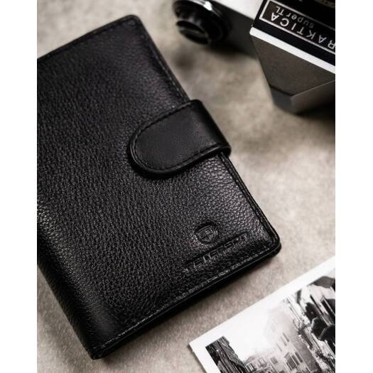 Leather wallet & key ring PETERSON PTN SET-M-N4L-D