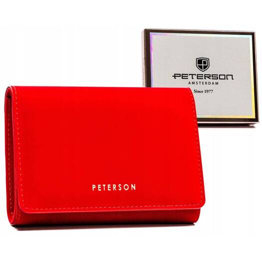 Leatherette wallet RFID PETERSON PTN 013-WEI