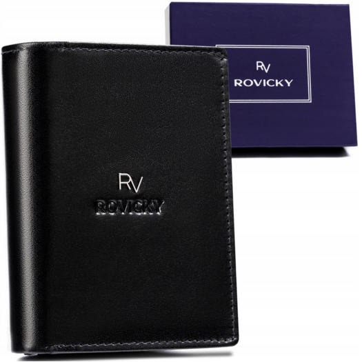 Leather wallet RFID ROVICKY RV-7680278-IL-BCA-44