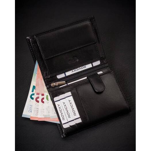 Leather wallet RFID ROVICKY RV-7680278-IL-BCA-44