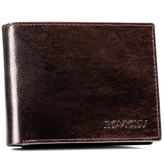 Leather wallet RFID ROVICKY N992-RPVT-BL