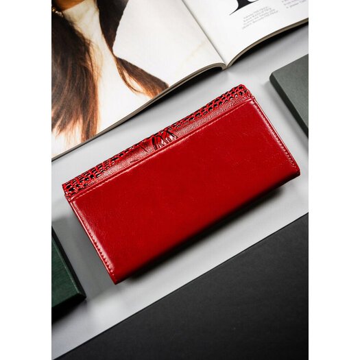 Leather & leatherette wallet RFID 4U CAVALDI PN24-BCF-BL