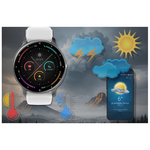 SMARTWATCH UNISEX GRAVITY GT1-4 PRO - ROZMOWY BLUETOOTH, DODATKOWY PASEK (sg027d)