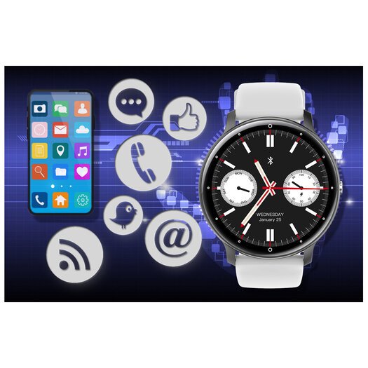 SMARTWATCH UNISEX GRAVITY GT1-4 PRO - ROZMOWY BLUETOOTH, DODATKOWY PASEK (sg027d)