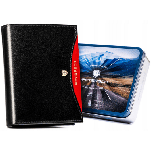 Leather wallet RFID PETERSON PTN 333.01