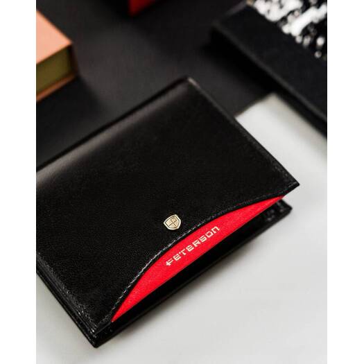 Leather wallet RFID PETERSON PTN 333.01