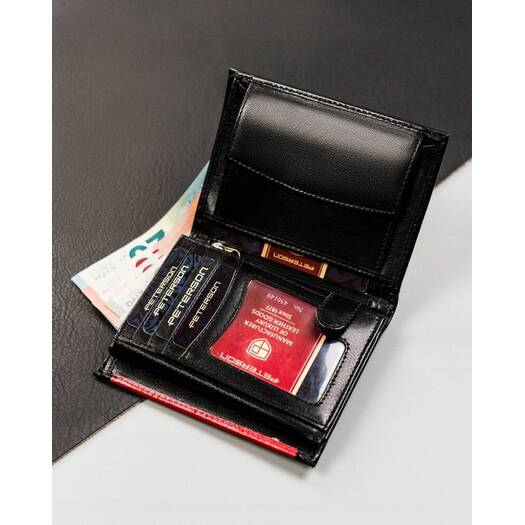 Leather wallet RFID PETERSON PTN 333.01