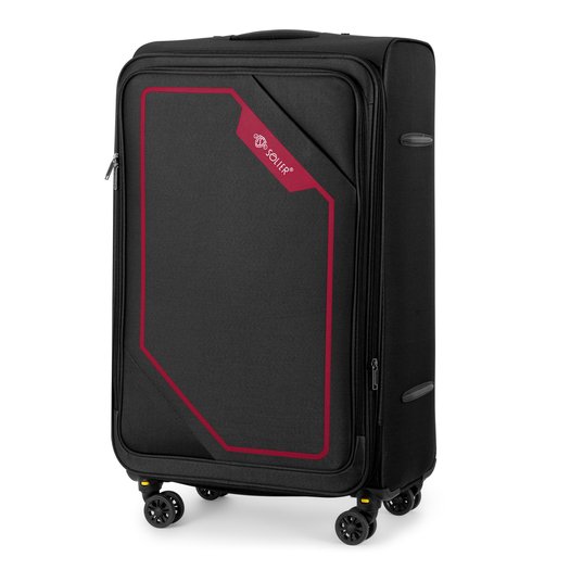 Large soft luggage XL 29   Solier STL2240 black-red