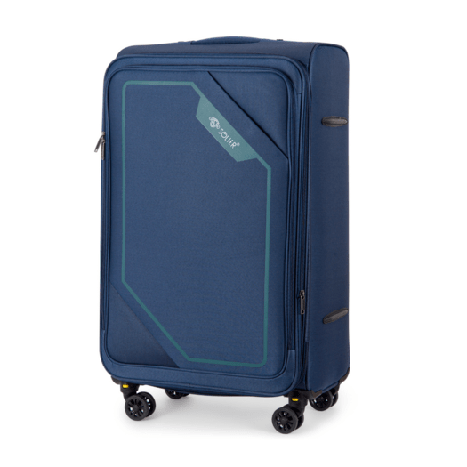 Medium soft luggage M 23   Solier STL2240 navy-green