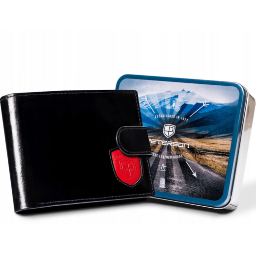 Leather wallet RFID PETERSON PTN 22305L-VT-T