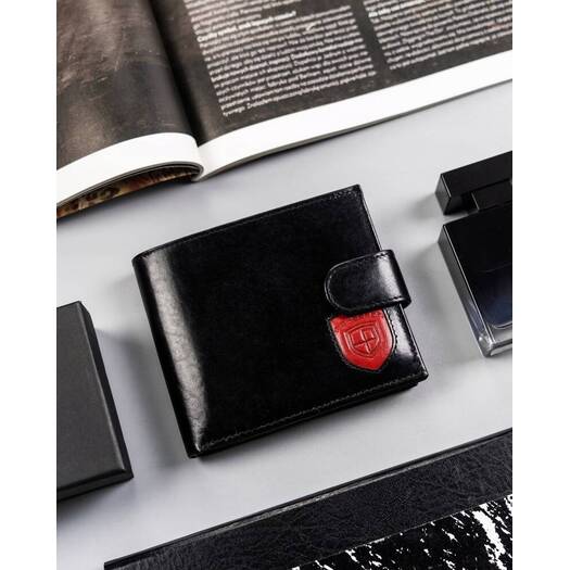 Leather wallet RFID PETERSON PTN 22305L-VT-T