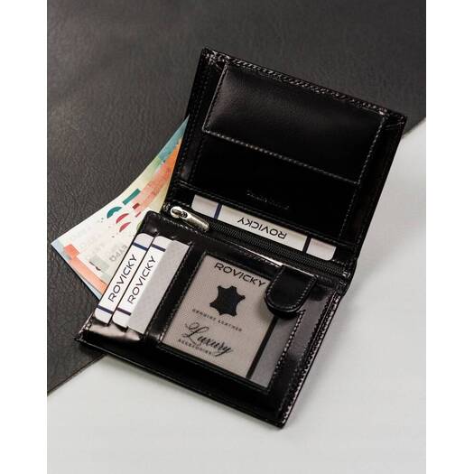 Leather wallet RFID ROVICKY RV-8191-AAX