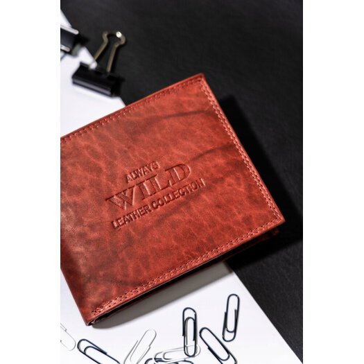 Leather wallet ALWAYS WILD AW-N5-MAL