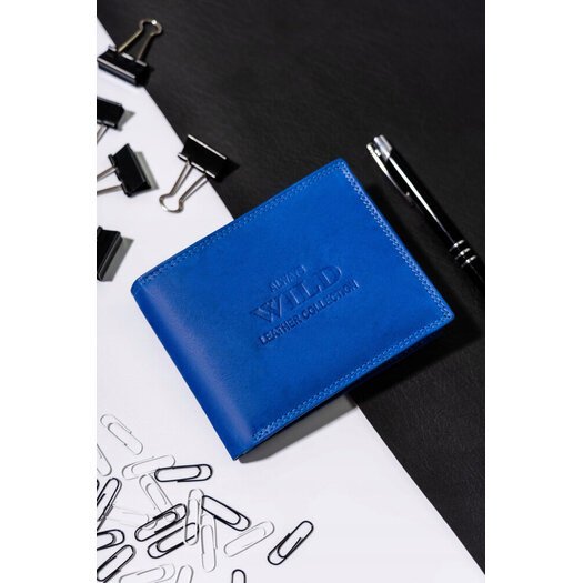 Leather wallet ALWAYS WILD AW-N7-MAL