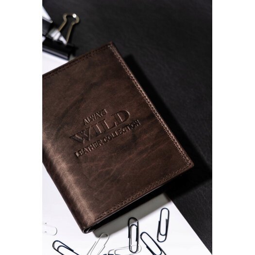 Leather wallet ALWAYS WILD AW-N4-MAL