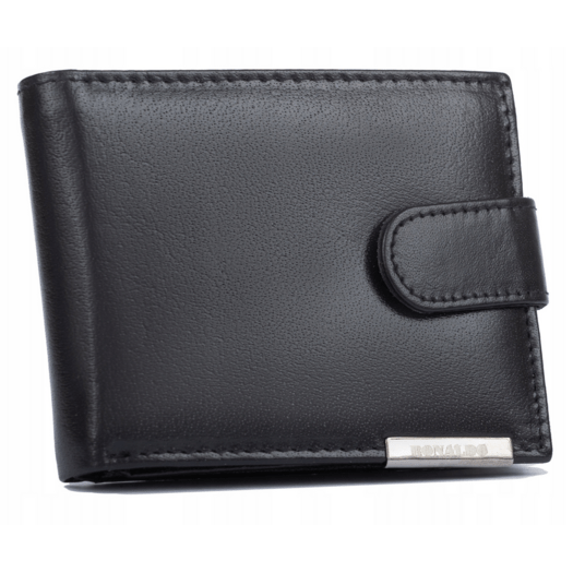 Leather wallet RFID RONALDO RM-05L-BCF-BP