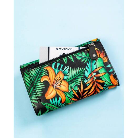 Leather wallet RFID ROVICKY R-N0493-ART