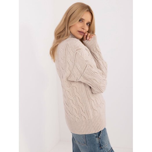 Sweter-AT-SW-23445.00-jasny beżowy