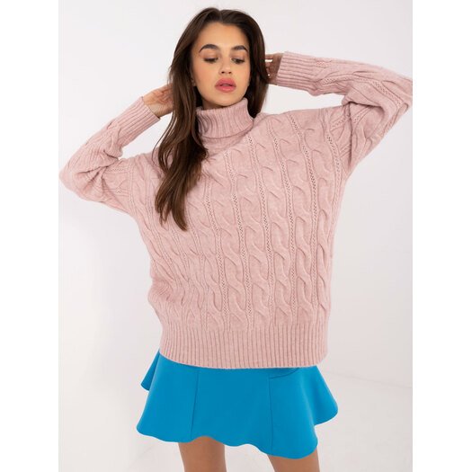 Sweter-AT-SW-23445.00-jasny różowy