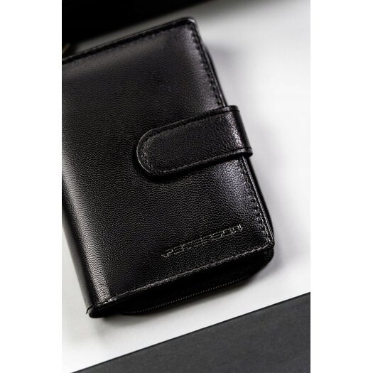 Leather wallet RFID PETERSON PTN RD-46-GCL