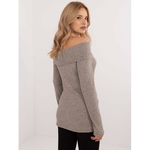 Sweter-DHJ-SW-A2449.33-ciemny bezowy