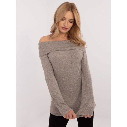 Sweter-DHJ-SW-A2449.33-ciemny bezowy