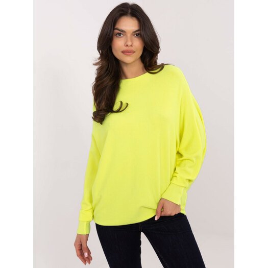 Sweter-DHJ-SW-8862.91-fluo żółty