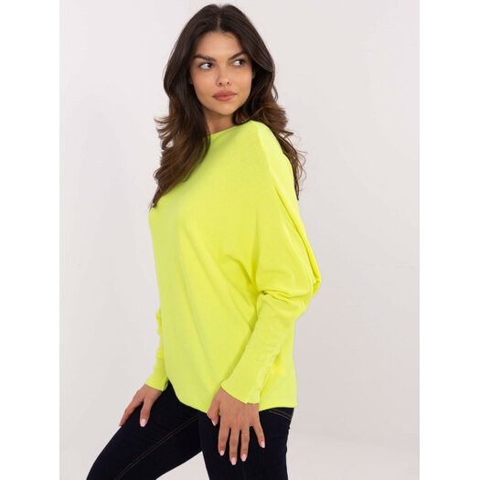 Sweter-DHJ-SW-8862.91-fluo żółty