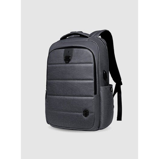 Arctic Hunter B00443 Smart Business Travel BackPack With Three Compartments And USB Charging Port - Black