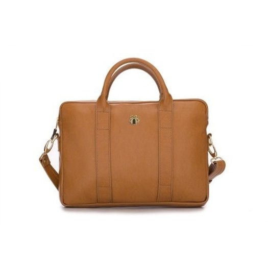 Elegant shoulder laptop bag Felice Gold Dulce