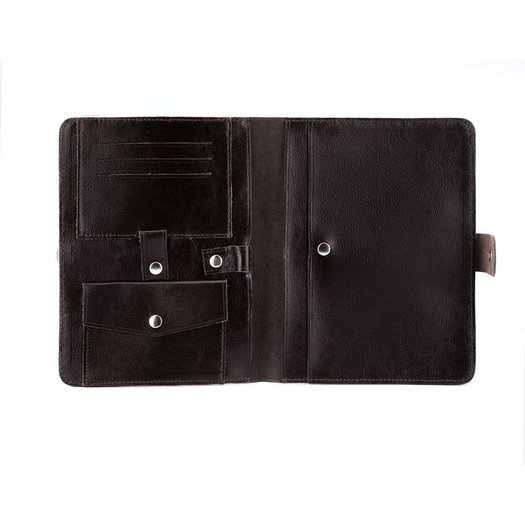 Genuine leather men's organiser Solier SA21 brown