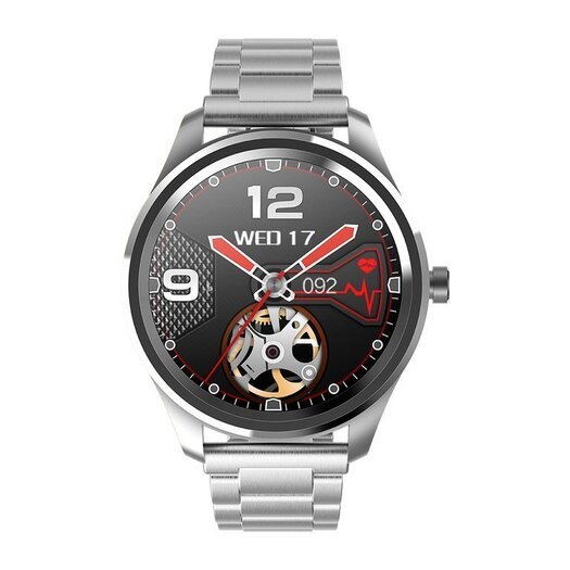 IŠMANUSIS LAIKRODIS SMARTWATCH G. Rossi SW012-3 silver/gray + dodatkowa BRANSOLETA (zg315c)