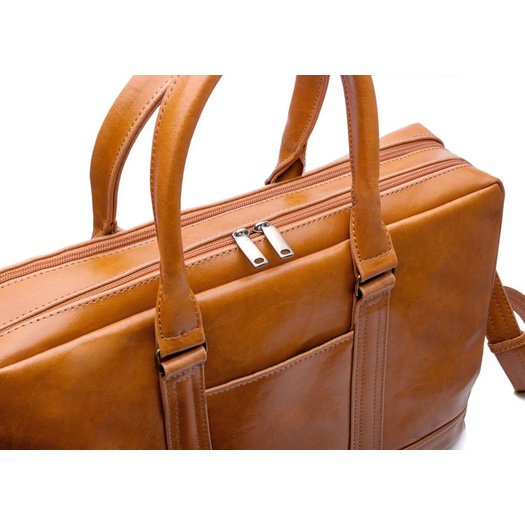 Men's leather shoulder laptop bag SL02 ABERDEEN