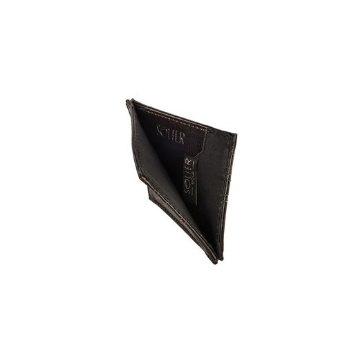 Slim leather men's wallet card holder SOLIER SA13 