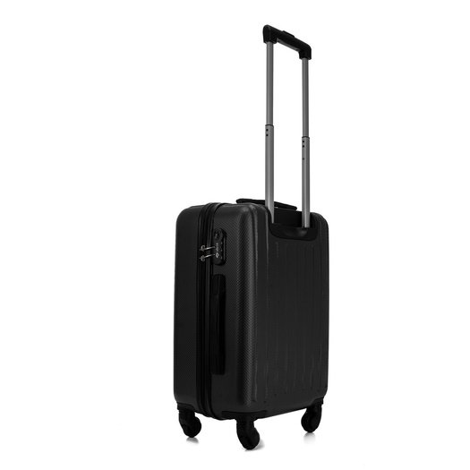 Solier Hartschalen Koffer Trolley 4 Rollen Reisekoffer Teleskopgriff und Kombinationsschloss ABS STL946 (Rosa Gold, L)