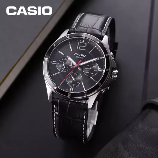 Laikrodis vyrams CASIO MTP-1374L 1AV (zd064b) + dėžutė