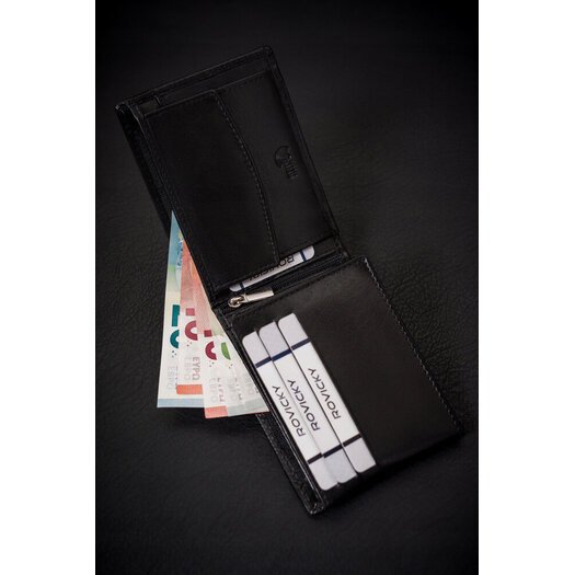 Leather wallet RFID ROVICKY RV-7680286-B-BCA-461