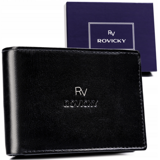 Leather wallet RFID ROVICKY RV-7680286-B-BCA-461