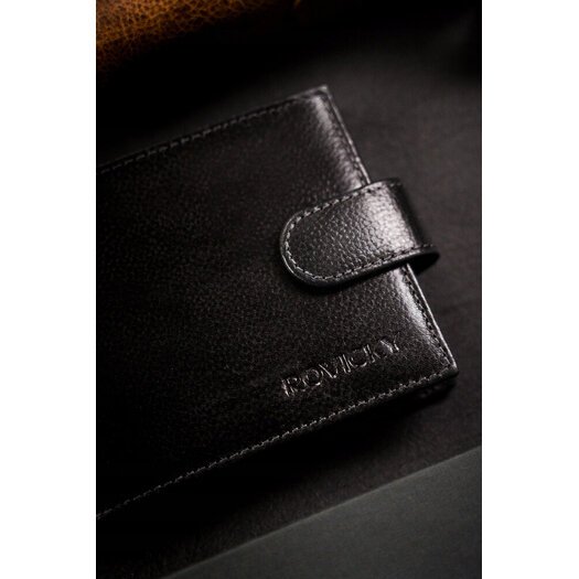 Leather wallet RFID ROVICKY N992L-RPVT-BL