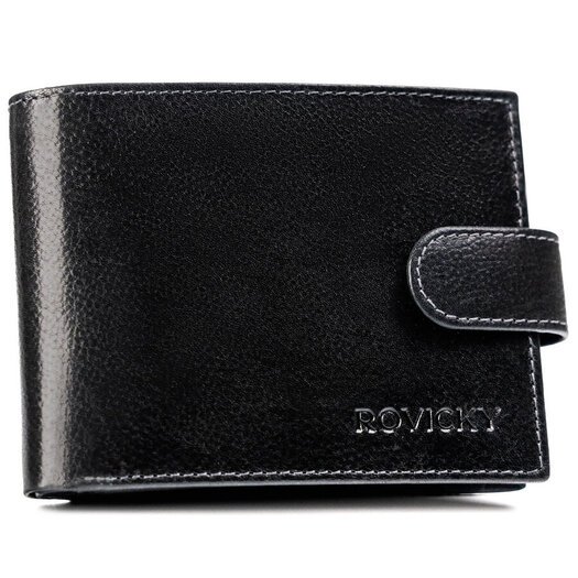 Leather wallet RFID ROVICKY N992L-RPVT-BL