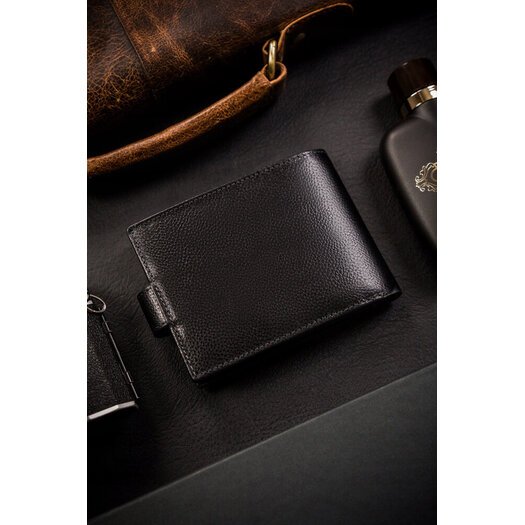 Leather wallet RFID ROVICKY N992L-RPVT-BL