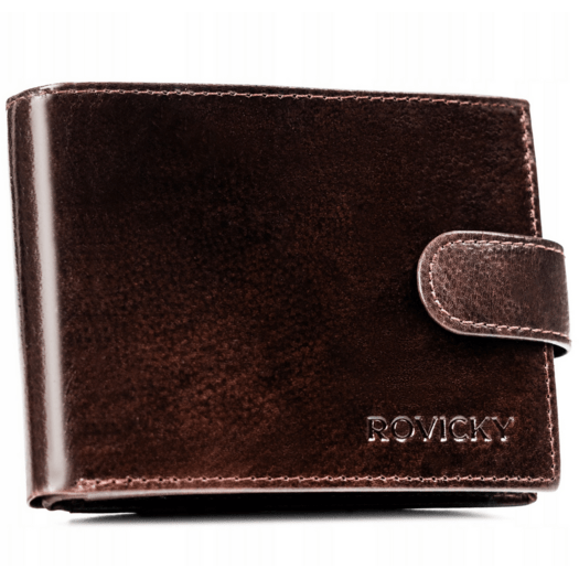 Leather wallet RFID ROVICKY N61L-RPVT-BL