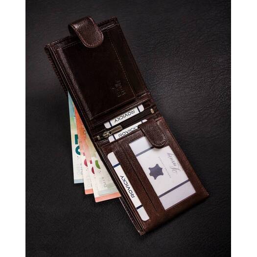 Leather wallet RFID ROVICKY N61L-RPVT-BL