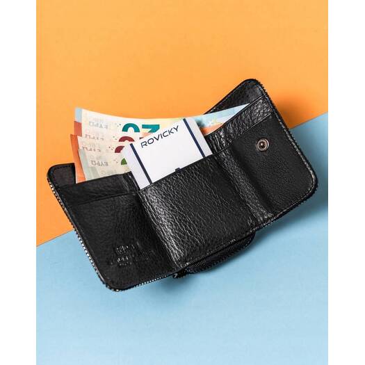 Leather wallet RFID LORENTI 423229-CEK