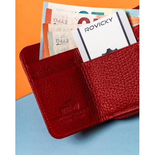 Leather wallet RFID LORENTI 423229-CEK