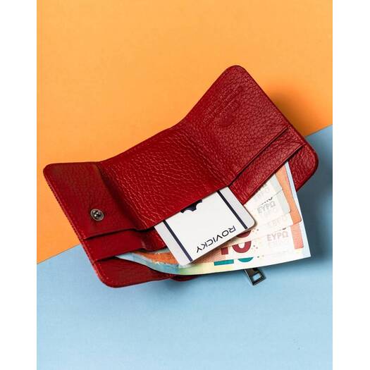 Leather wallet RFID LORENTI 423229-CEK